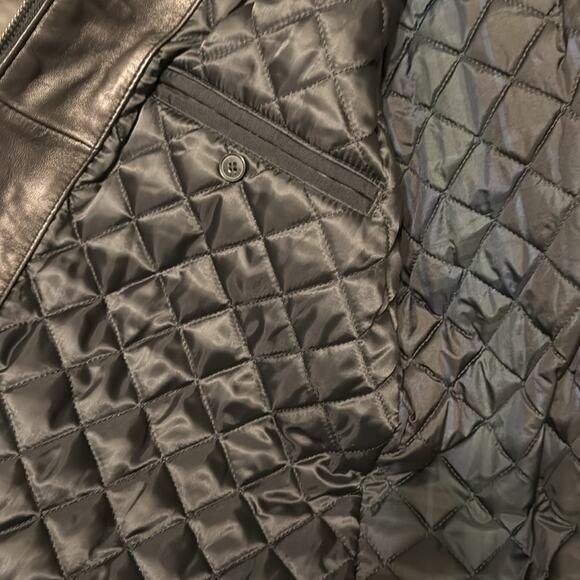 Tommy Hilfiger genuine leather jacket black XL - Picture 7 of 9